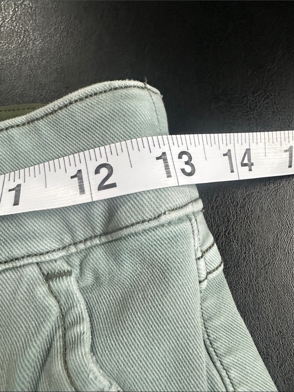 SPANX Twill Crop Wide Leg Pants in Light Sage - Picture 5 of 10